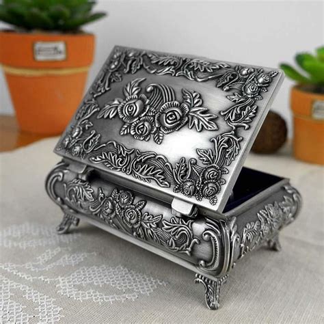 pressed metal jewellery box|Pressed Jewelry Box .